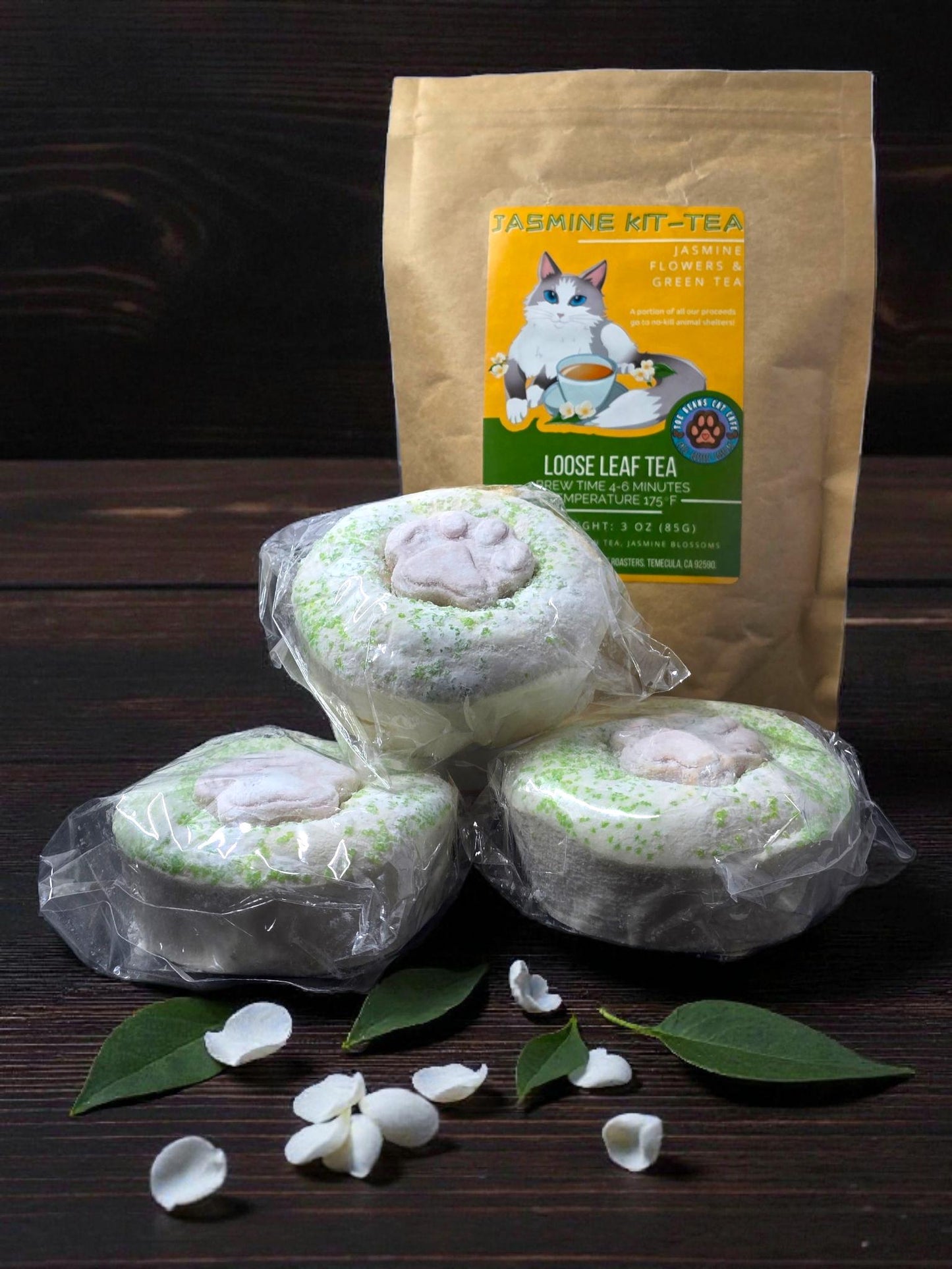 Mug Topper Marshmallows - Jasmine Green Tea Marshmallow - Gourmet Tea Infused Marshmallows