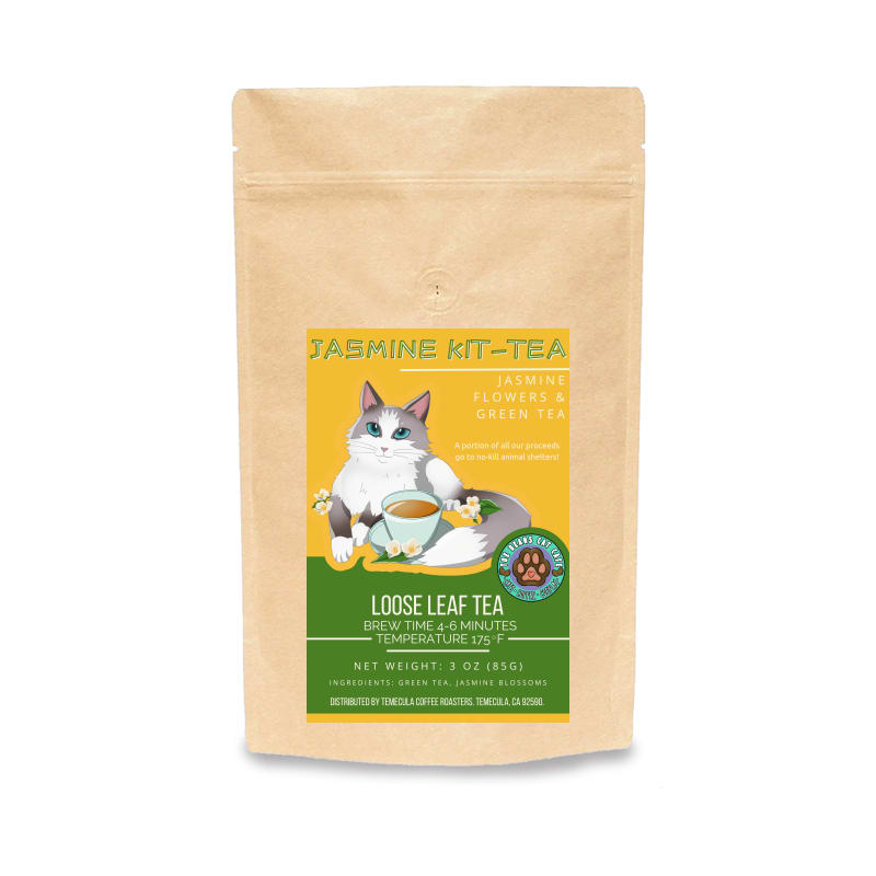 Jasmine Kit-Tea - Green Tea Loose Leaf Tea - 3 oz