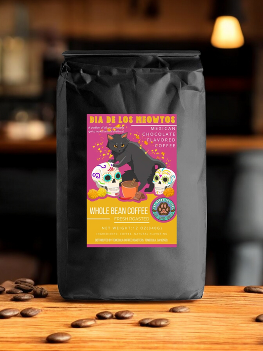 Dia de Los Meowtos Whole Bean 12 oz. Fresh Roasted Coffee
