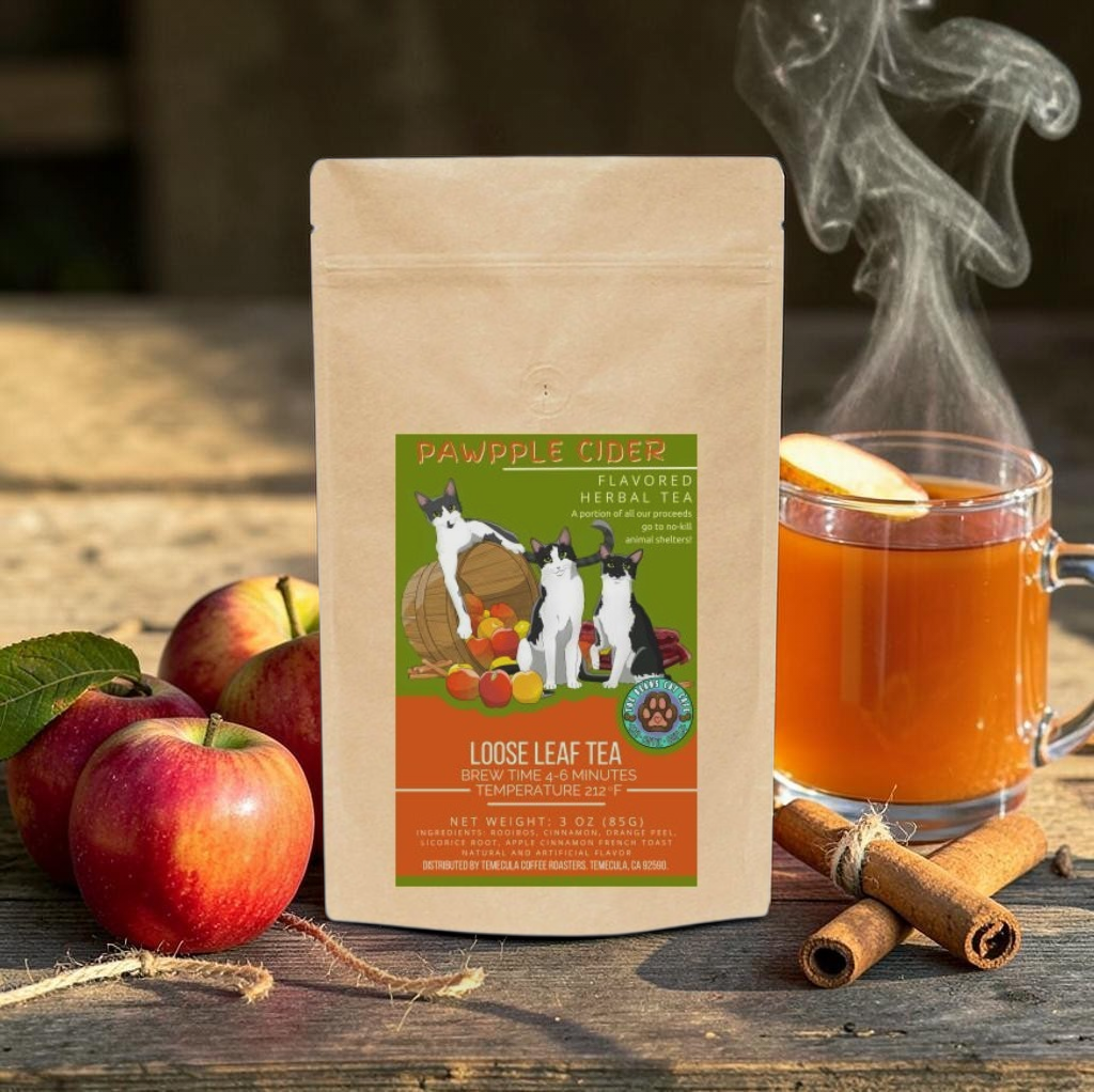 Pawpple Cider - Apple Cider Rooibos Tea - Loose Leaf Tea 3 oz.