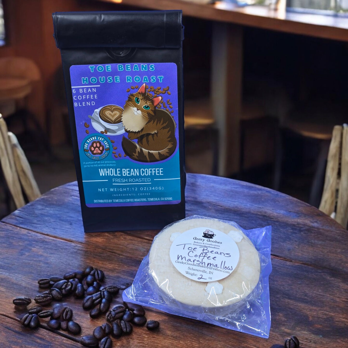 Mug Topper Marshmallows - Coffee Bean Marshmallow - Gourmet Coffee Infused Marshmallows
