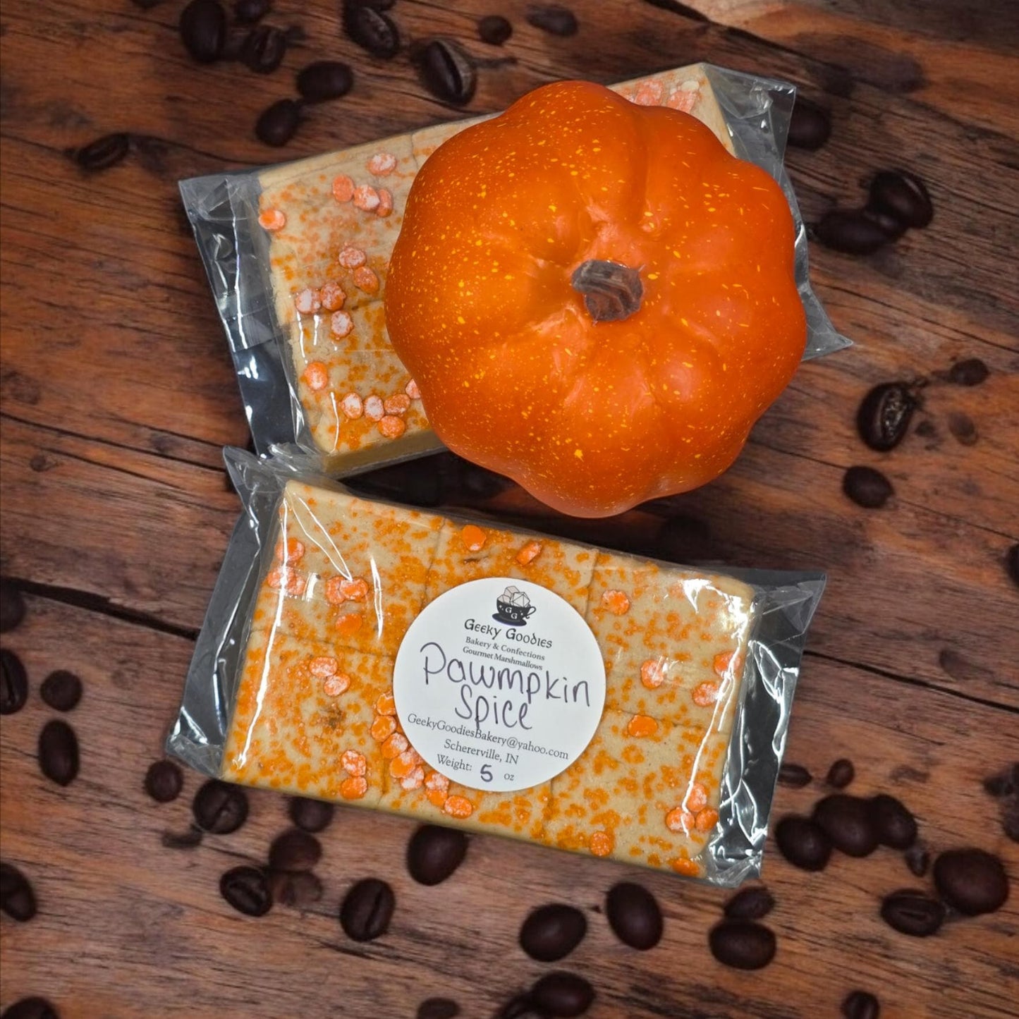 Pawmpkin Spice Marshmallows - 6 Pack Pumpkin Spice Coffee Marshmallow - Gourmet Coffee Infused Marshmallows