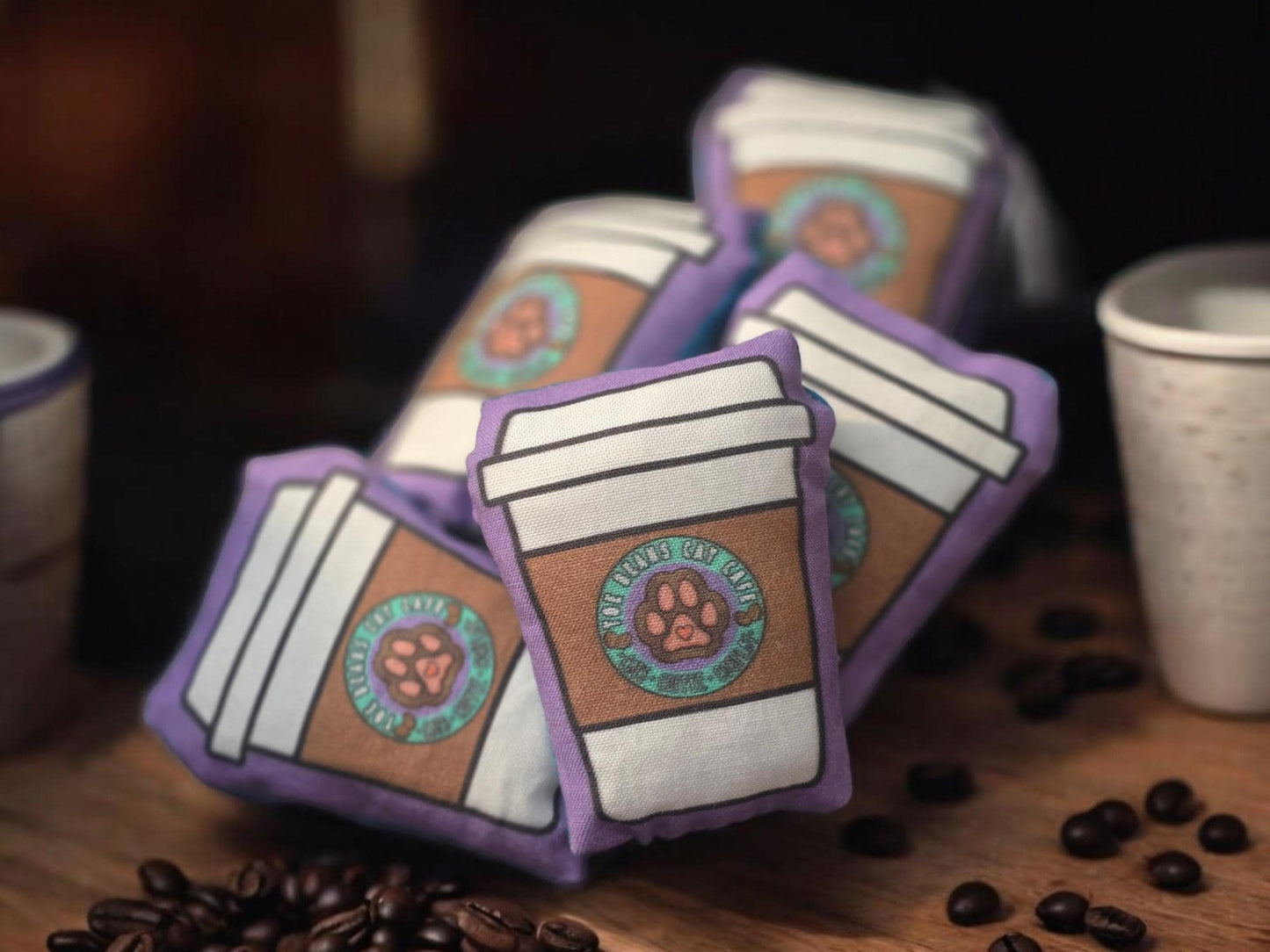 Catnip Filled Cat Toy - To Go Cup Coffee Cup Catnip 1.5 x 3"