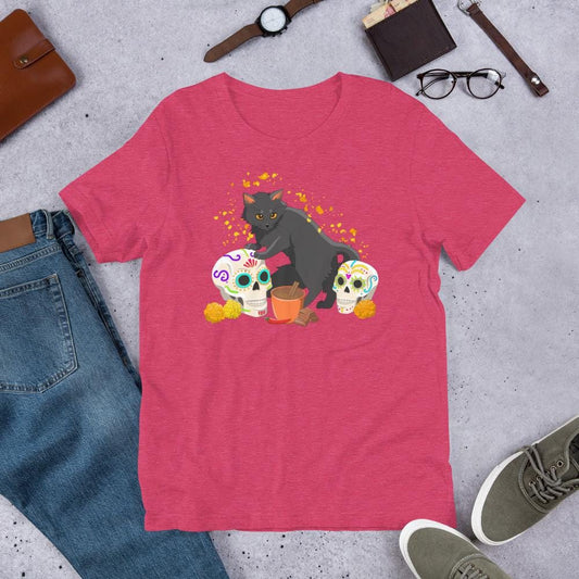 Dia de los Meowtos T-Shirt | Soft Short Sleeve Shirt | S-2XL Unisex t-shirt
