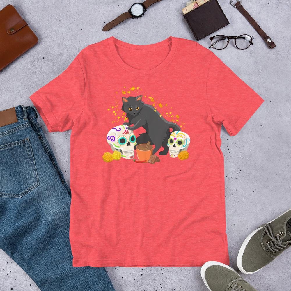 Dia de los Meowtos T-Shirt | Soft Short Sleeve Shirt | S-2XL Unisex t-shirt