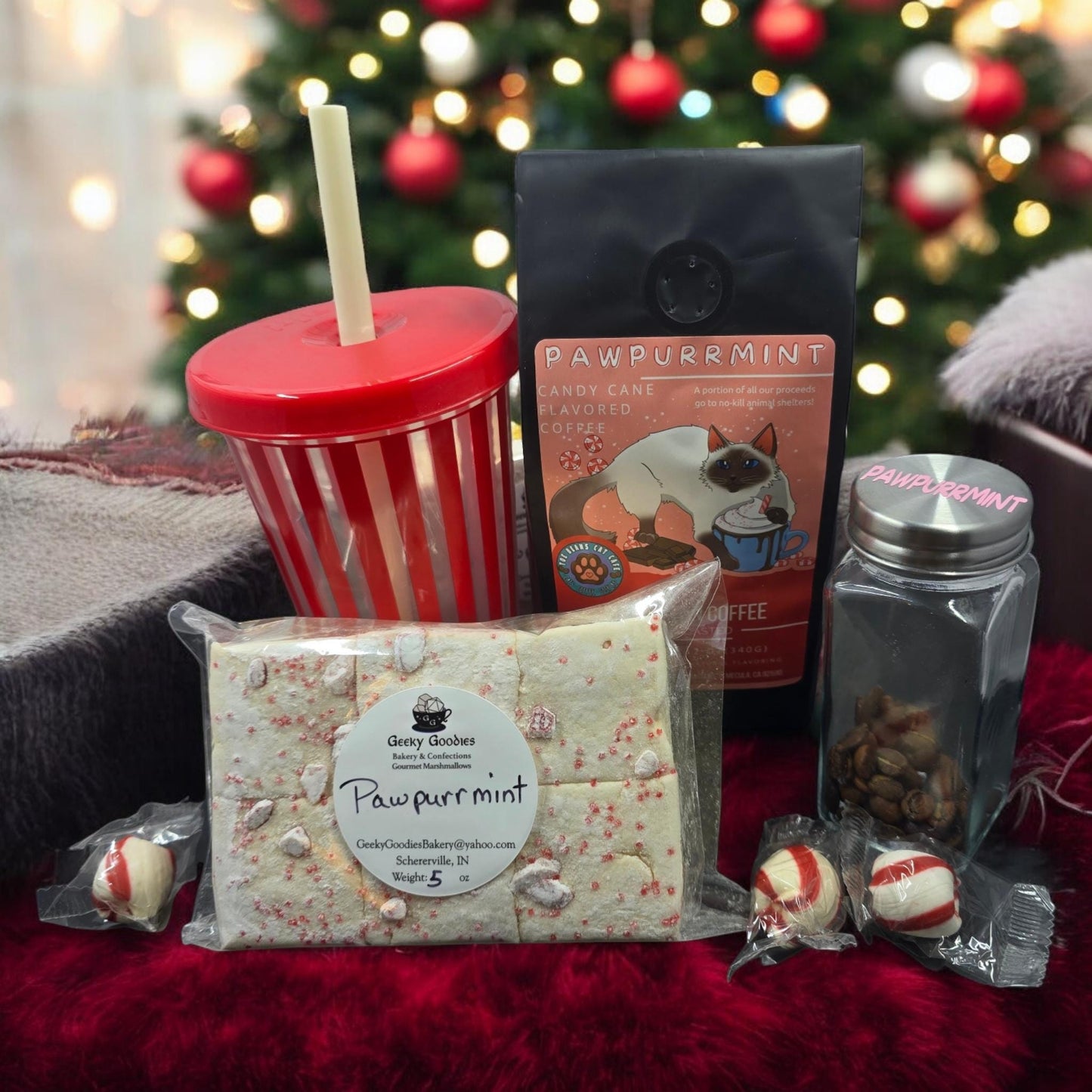 Pawpurrmint Marshmallows - 6 Pack Pawpurrmint Coffee Marshmallow - Gourmet Coffee Infused Marshmallows