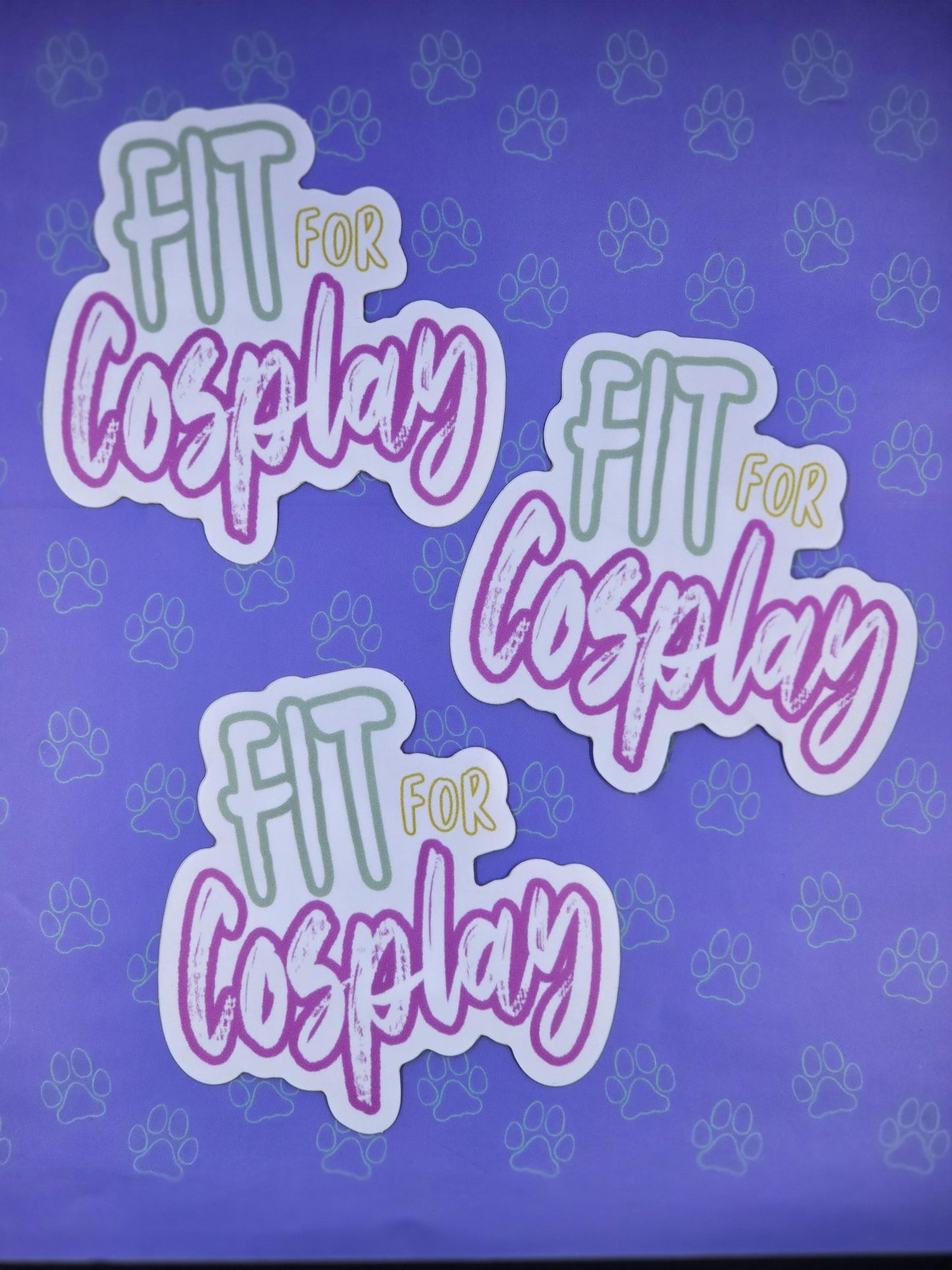 Cute-Matte Fit for Cosplay Sticker |Matte Sticker| 2.97"x3"