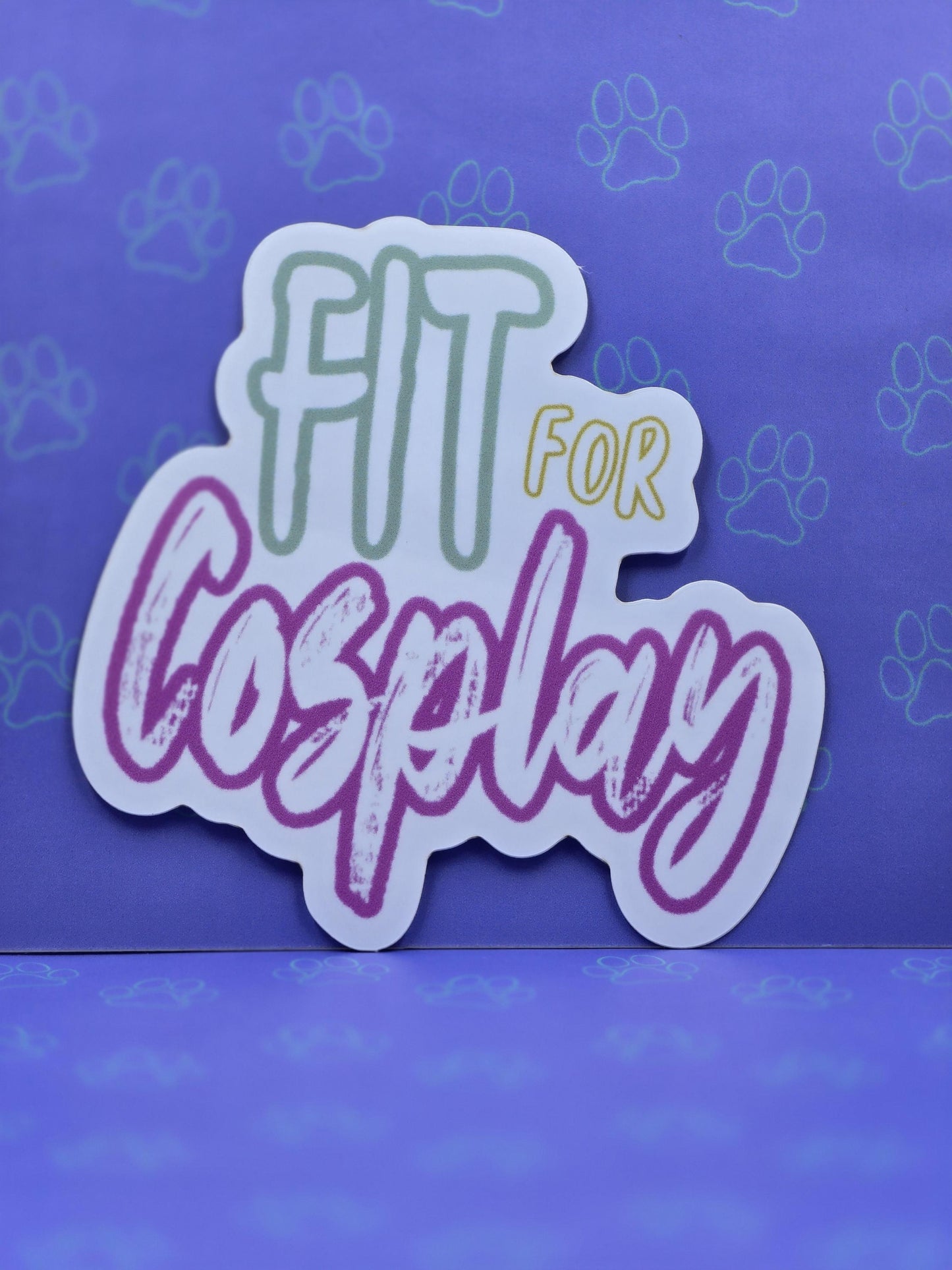 Cute-Matte Fit for Cosplay Sticker |Matte Sticker| 2.97"x3"