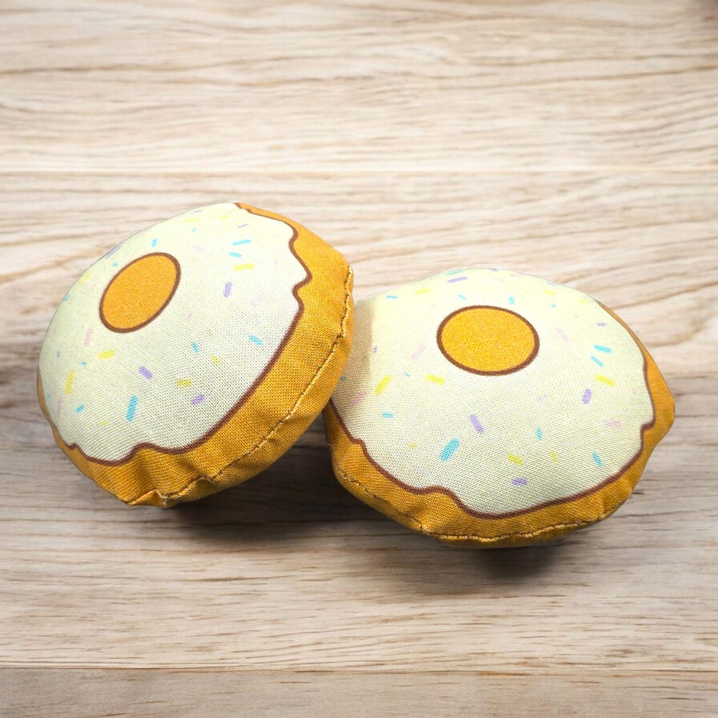 Catnip Filled Doughnut Cat Toy 3" x 3"