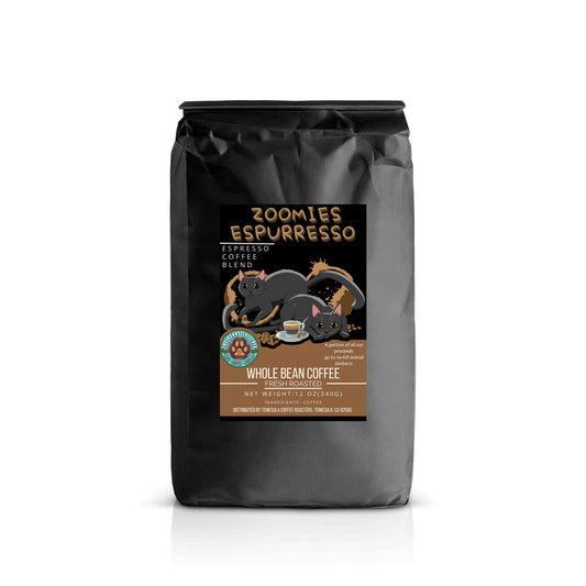 Zoomies Espurresso - Espresso Blend Whole Bean Coffee 12 oz.