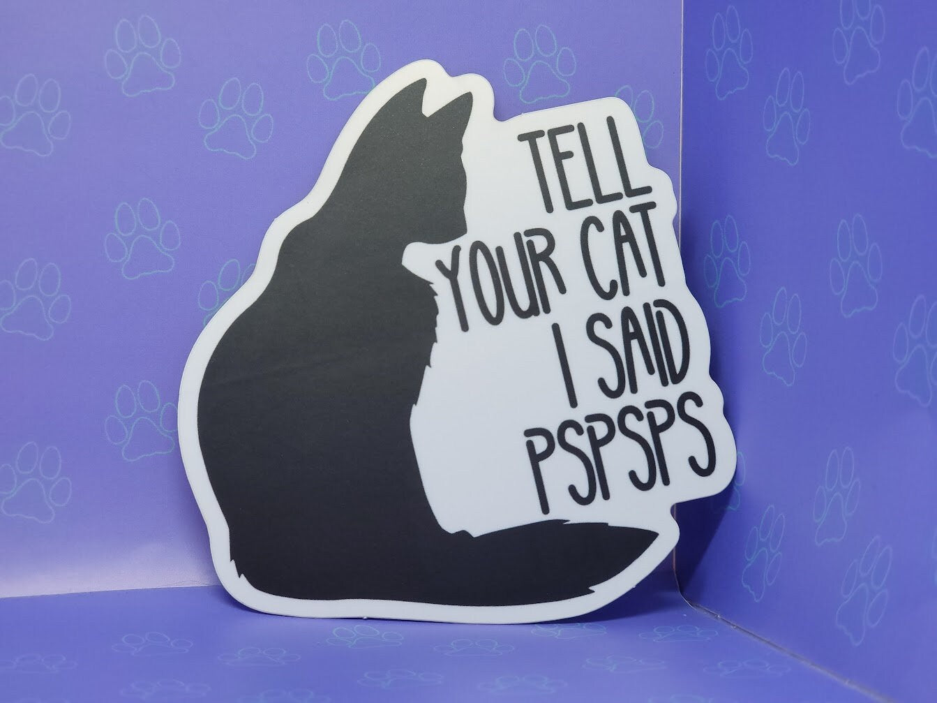 Cat-Cute-Matte-Funny-Quote-Vector Cute Matte Cat Sticker Cat Coffee Cosplay | Cat Sticker Matte | 3.23"x3.5"
