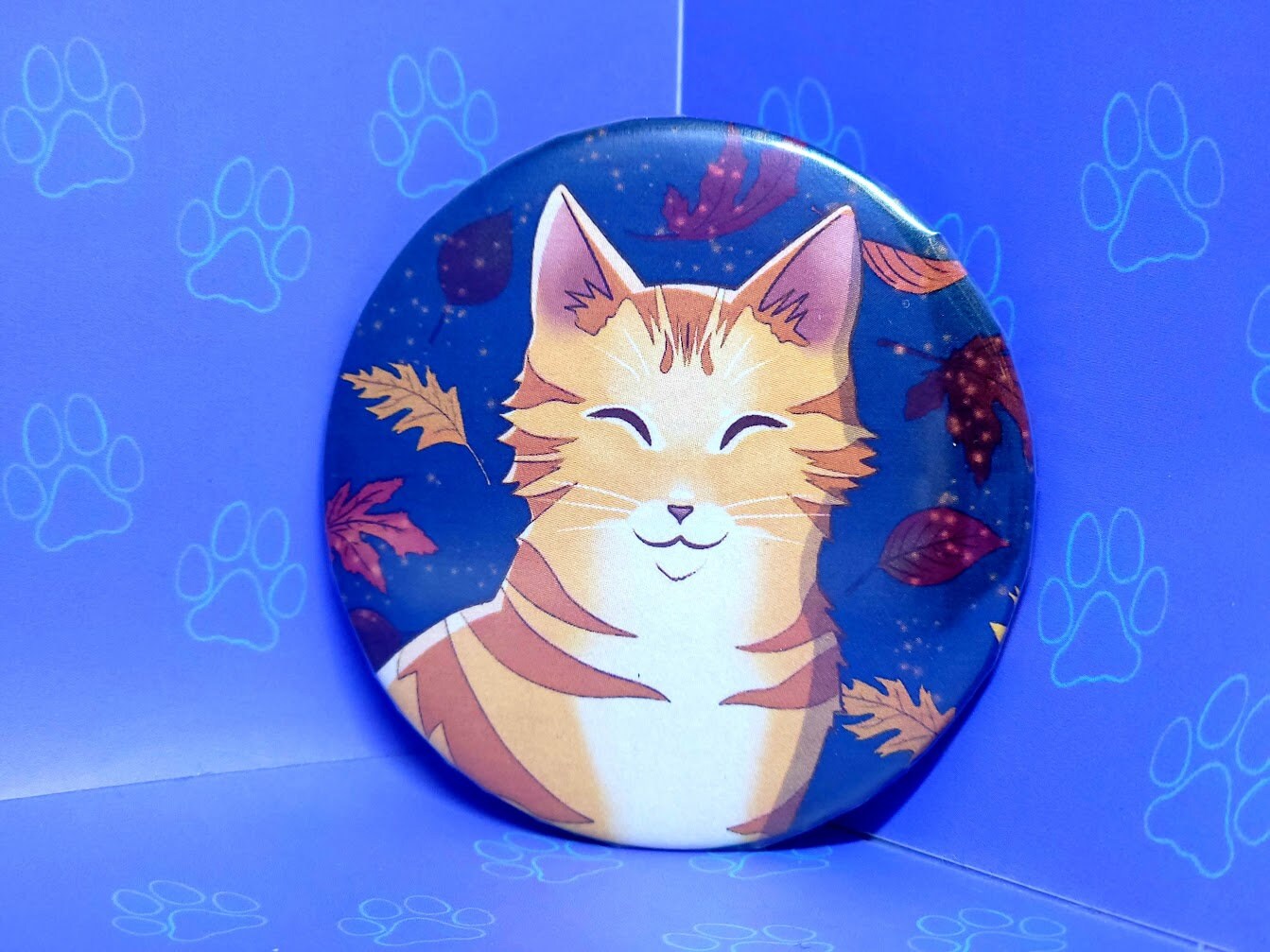 Cat-Cute-Button-Pins - Cat Coffee Buttons - Cappuccino Latte Pumpkin Spice Salted Caramel Peppermint Mocha Pin - Cat Pinback Button - 2.25"