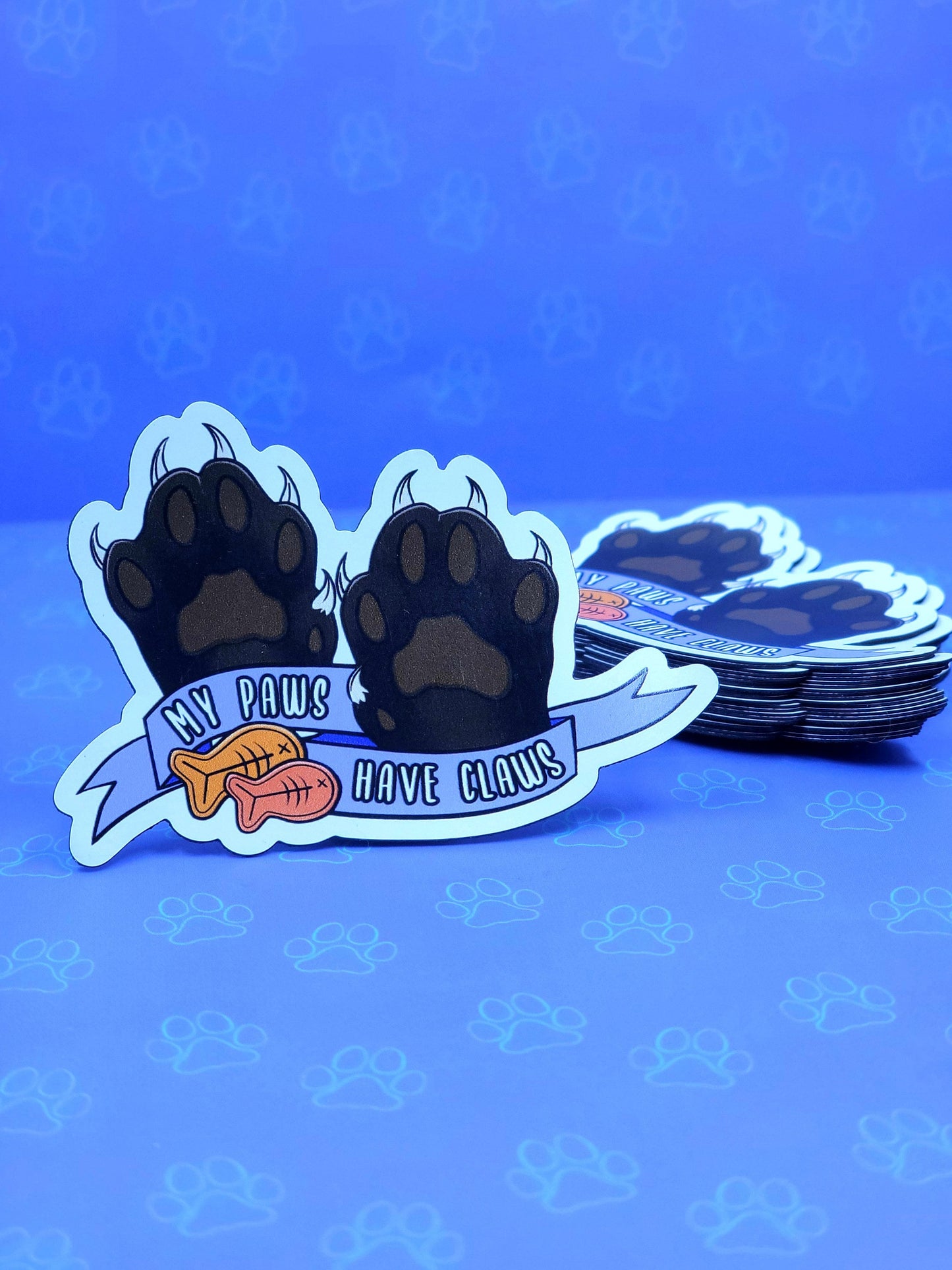 Cat-Cute My Paws Have Claws Flexible Magnet |Cat Fridge Magnet| 3"x2"