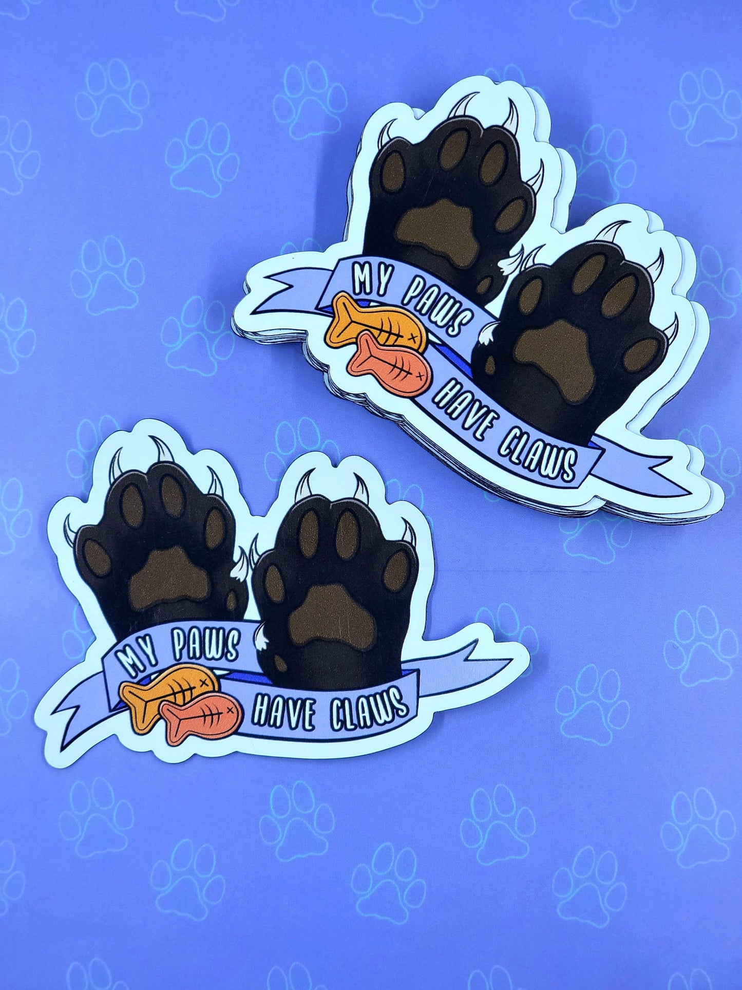 Cat-Cute My Paws Have Claws Flexible Magnet |Cat Fridge Magnet| 3"x2"